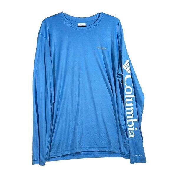PFG Columbia Long Sleeve‎ Shirt Mens Blue Size XL. - Picture 1 of 5
